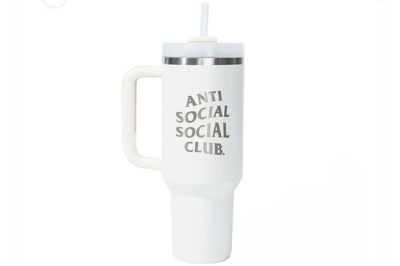 Pre-owned Stanley X Assc Jealousy Quencher 40oz Tumbler White