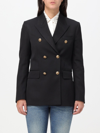 Golden Goose Double-breasted Shoulder Pads Blazer In Black