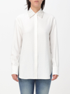 Golden Goose Ivory Shirt With Jacquard Pattern In White
