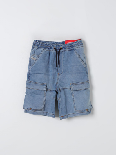 Diesel Shorts  Kids Color Blue