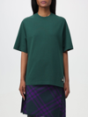 BURBERRY T-SHIRT BURBERRY WOMAN COLOR GREEN,F16329012