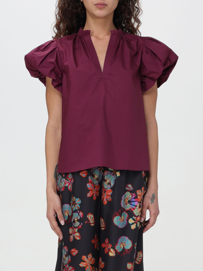 Ulla Johnson Syrah Puffed-sleeve Blouse In Violet