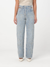 Iro Lambert 2 Jeans In Cyan Cotton In Grey