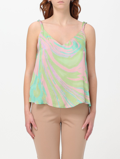 Pinko Top  Woman Color Green In Nude & Neutrals