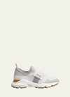 Tod's Womens White Sport Run 54c Calzino Logo-embellished Mesh Low-top Trainers In Bianco Calce