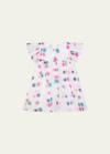 Chloé Kids' Girl's Merger Printed Short-sleeve Dress In Z41-multicoloured