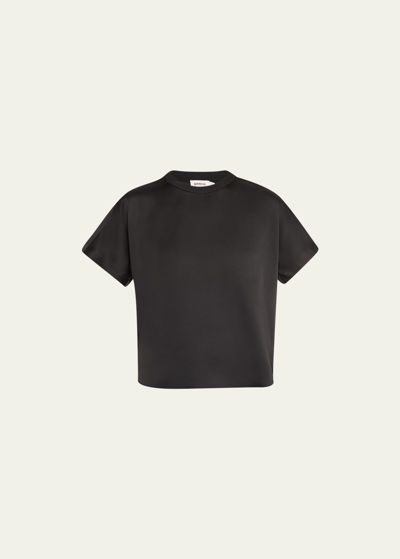 Simkhai Addy Short-sleeve Combo T-shirt In Black