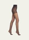 Stems Stretch Control Sheer Pantyhose In Black