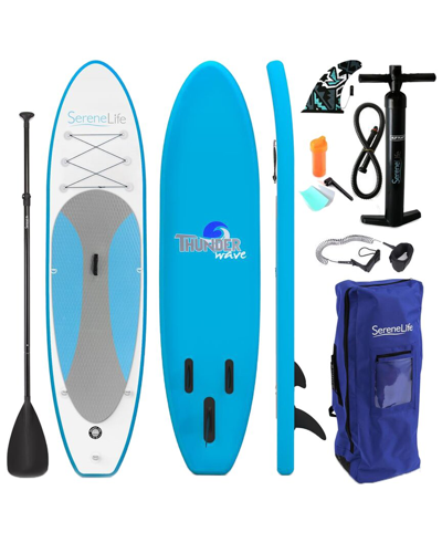 Serenelife Home Thunder Wave Sup - Stand Up Water Paddle-board In Blue