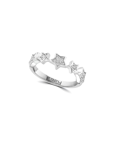 Effy Fine Jewelry Effy 14k 0.19 Ct. Tw. Diamond Ring In Metallic