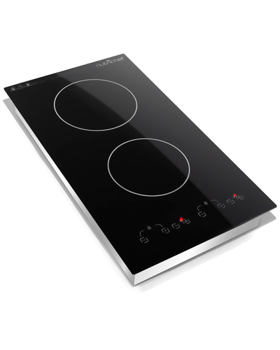 Nutrichef Dual Induction Cooktop In Black