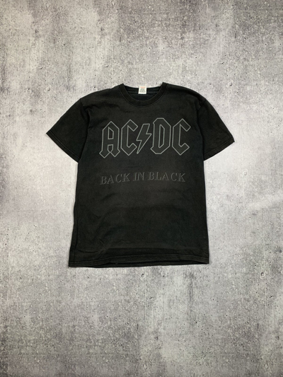Pre-owned Band Tees X Rock Tees Vintage Ac/dc Back In Black