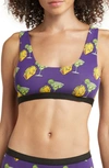 Meundies Print Bralette In Taco Chance On Me