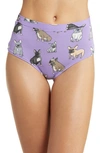Meundies Feelfree High Waist Briefs In Pardon My Frenchies
