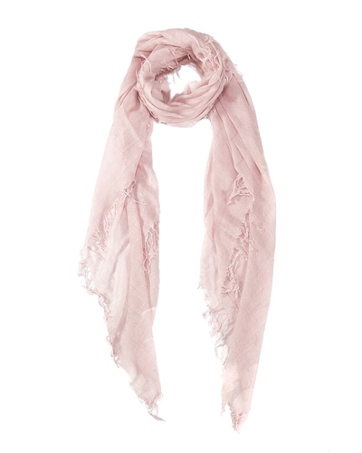 Blue Pacific Heathered Cashmere Scarf In Pink