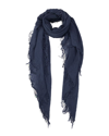 Blue Pacific Heathered Cashmere Scarf In Blue