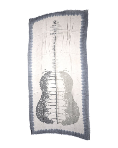 Blue Pacific Guitar Scarf In Brown