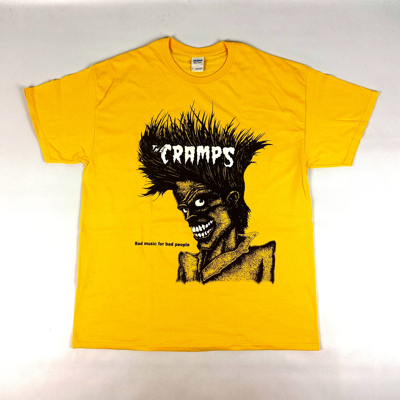 Pre-owned Band Tees X Vintage The Cramps Vintage T-shirt In Yellow