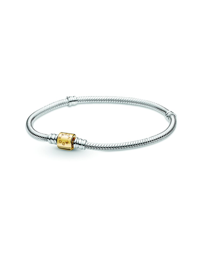 PANDORA PANDORA MOMENTS 14K & SILVER SNAKE CHAIN BRACELET