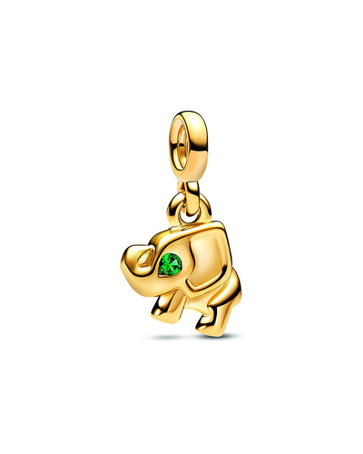 Pandora Me 14k Plated Elephant Mini Dangle Charm In Gold