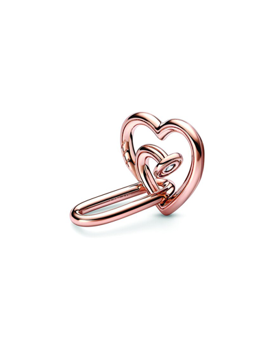 Pandora Me 14k Rose Gold Plated Cz Nailed Heart Charm