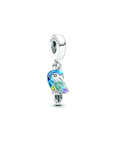 Pandora Moments Silver Parrot Dangle Charm In Metallic