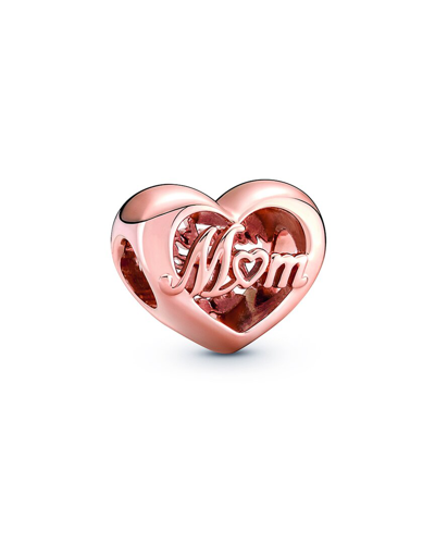 Pandora Moments 14k Rose Gold Plated Mom Heart Charm
