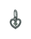 Pandora Signature Silver Heart Dangle Charm