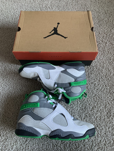 Pre-owned Jordan Nike Air Jordan Retro 8 University Of Oregon Pure Platinum Pe 9.5 Shoes