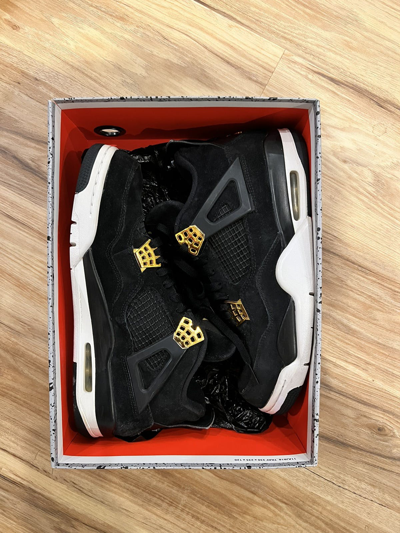 Pre-owned Jordan Nike Jordan 4 Retro Royalty Shoes In Black
