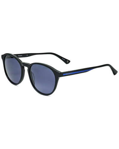 Hackett Bespoke Men's Hek1279 50mm Sunglasses In Black
