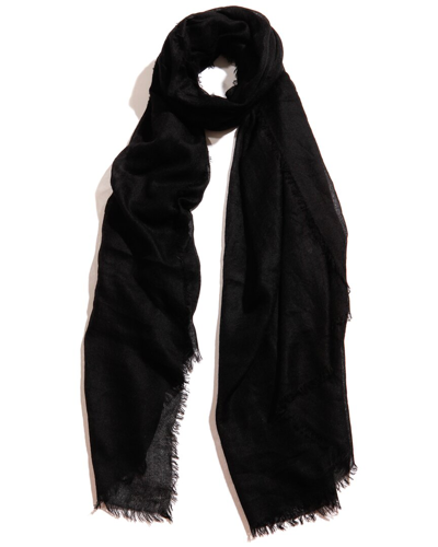 Blue Pacific Bliss Cashmere Scarf In Black