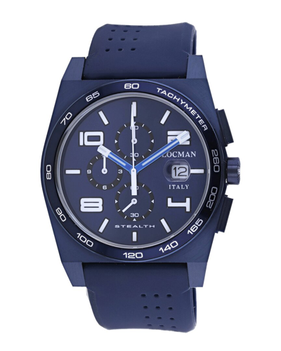 Locman Classic Chronograph Quartz Blue Dial Men's Watch 209blpvblwhblr