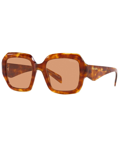 Prada Women's Pr28zsf 54mm Sunglasses In Brown