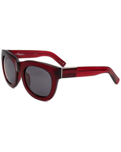 Linda Farrow X Phillip Lim Unisex Pl159 51mm Sunglasses In Red