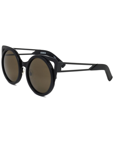 Linda Farrow Erdem X  Women's Edm4 49mm Sunglasses In Black