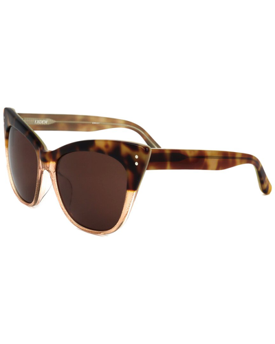 Linda Farrow Erdem X  Women's Edm22 56mm Sunglasses In Brown