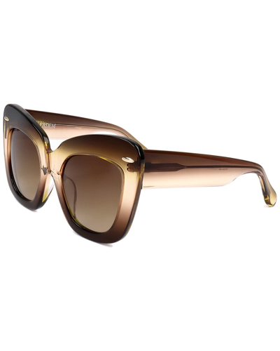 Linda Farrow Erdem By  Women's Edm24 53mm Sunglasses In Brown