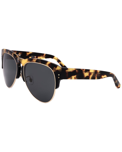 Linda Farrow Erdem X  Women's Edm25 59mm Sunglasses In Brown