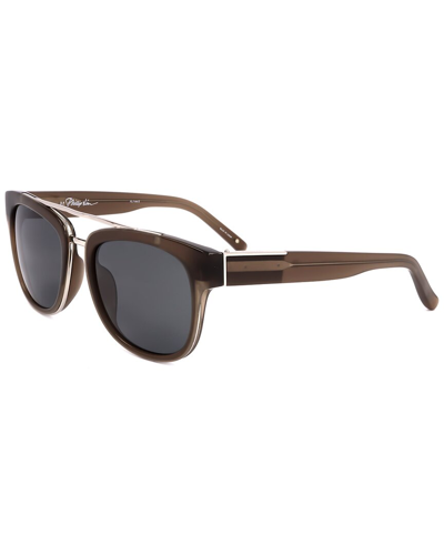 Linda Farrow Philip Lim By  Men's Pl144 54mm Sunglasses In Brown
