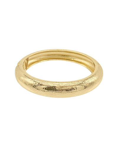 Adornia Textured Bangle Bracelet In Gold