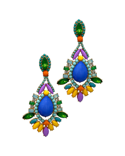 Adornia 14k Plated Statement Earrings In Blue