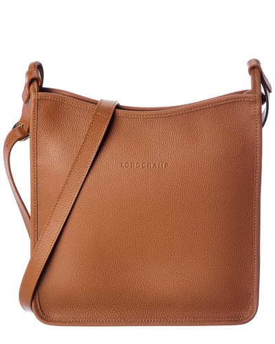 Longchamp Le Foulonn Trapped Large Crossbody Bag In Braun