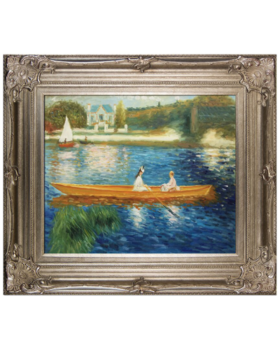 La Pastiche Boating On The Seine Framed Art Print In Multicolor