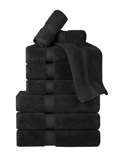 Superior Egyptian Cotton 9pc Plush Heavyweight Absorbent Luxury Soft Towel Set
