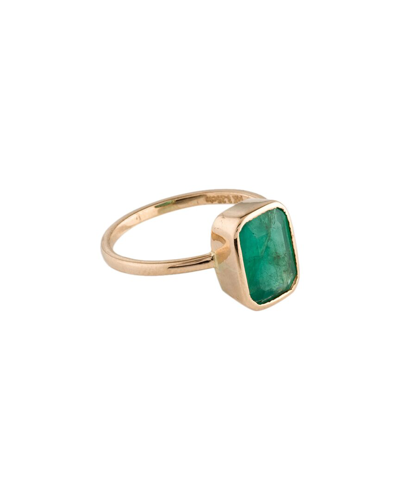 Gemstones 14k 3.11 Ct. Tw. Emerald Ring