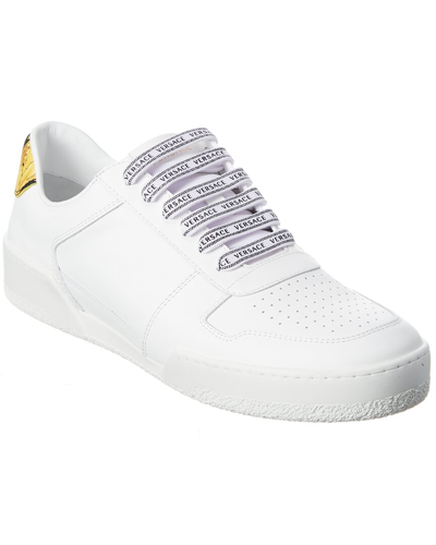 Versace Greca Trainers In White