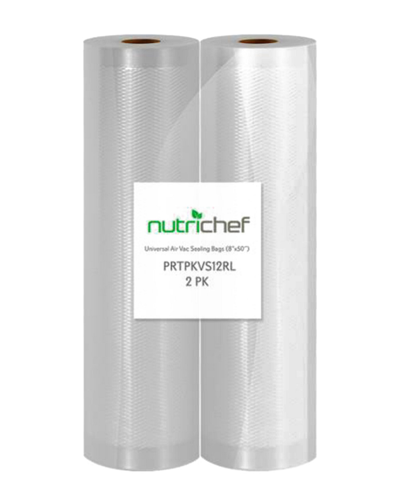 Nutrichef Vacuum Sealer Bags In Metallic