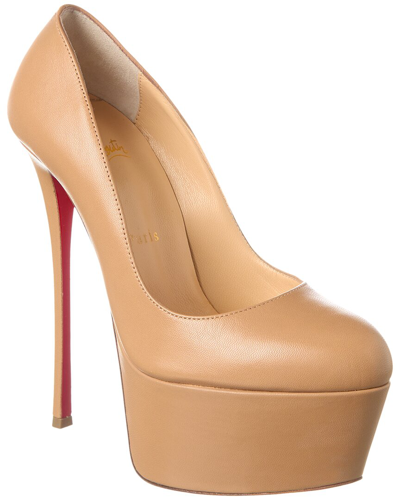 Christian Louboutin Dolly Alta 160 Leather Pump In Pink