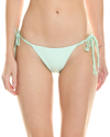 Pq Swim Basic Ruched Bikini Bottom In Blue